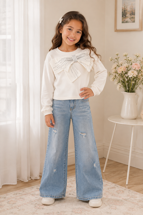 Top w/ Bow Trim Detail