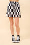 Check Plissé Top and High Waist Shorts Set-Set-Blue B-S-BLACK-Urbanheer