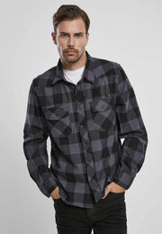 Check Shirt Black-Shirt-Norvine-S-Black-Urbanheer