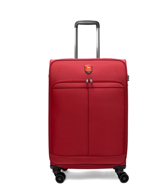 Check-In Softside Luggage (24" Or 28")-Luggage-Cavalinho North America-* Height with wheels: 67 cm * H: 62 cm * W: 40 cm * D: 25 cm* W: 3.-Red-Urbanheer