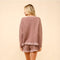 Checker Frill Ruffle Sweater and Shorts Set-Set-Blue B-S-WALNUT-Urbanheer