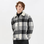 Checkered Knit Jacket-Jacket-Point Zero-S-Grey Melange-Urbanheer