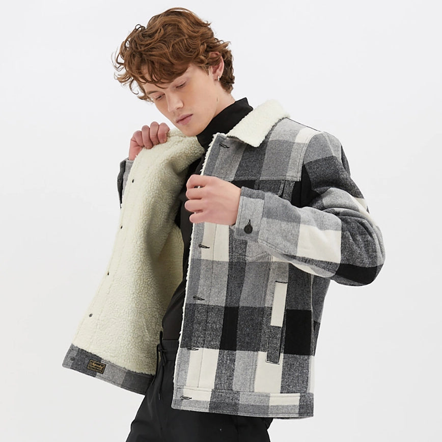 Checkered Knit Jacket-Jacket-Point Zero-S-Grey Melange-Urbanheer