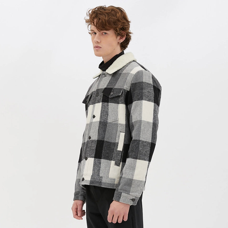 Checkered Knit Jacket-Jacket-Point Zero-S-Grey Melange-Urbanheer