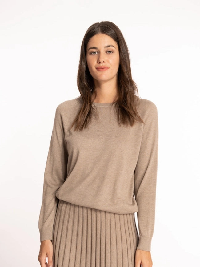 Chelsea Sweater Sand-Sweater-Bel Cashmere S.C.-S-Sand-Urbanheer