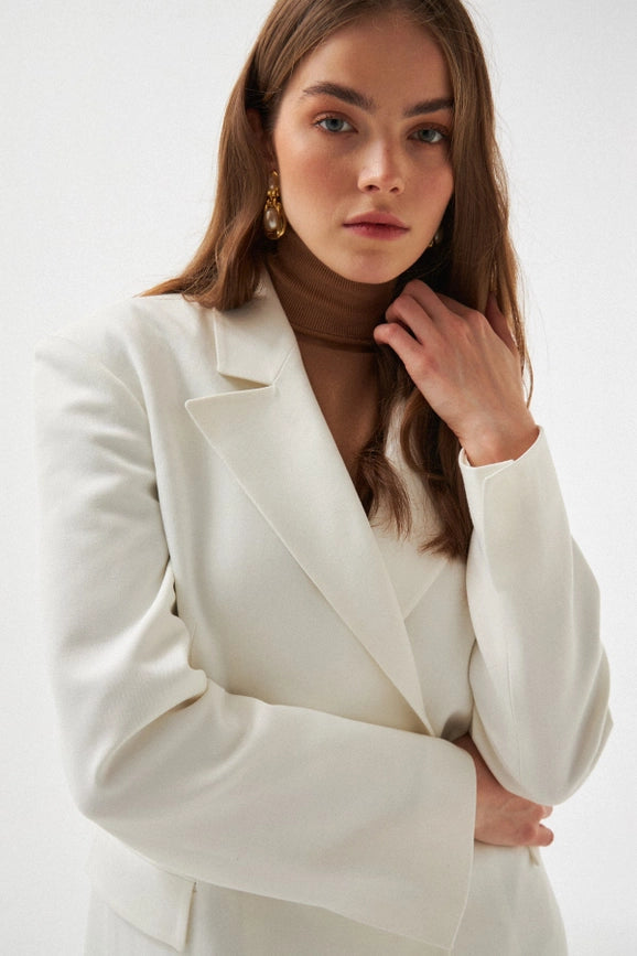 Chérie Coat Beyaz-Coat-Le Cle-S-Beyaz-Urbanheer