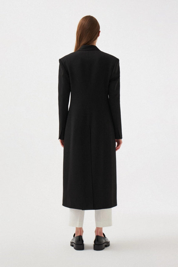 Chérie Coat Siyah-Coat-Le Cle-XS-Siyah-Urbanheer