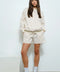 Cherry Bow Print Sweat Shorts-Shorts-Pretty Garbage-S-Ivory-Urbanheer