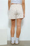 Cherry Bow Print Sweat Shorts-Shorts-Pretty Garbage-S-Ivory-Urbanheer