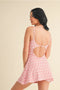 Cherry Gingham Print A-Line Mini Dress-Dress-KIMBERLY C-S-Cherry Gingham-Urbanheer