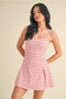 Cherry Gingham Print A-Line Mini Dress-Dress-KIMBERLY C-S-Cherry Gingham-Urbanheer
