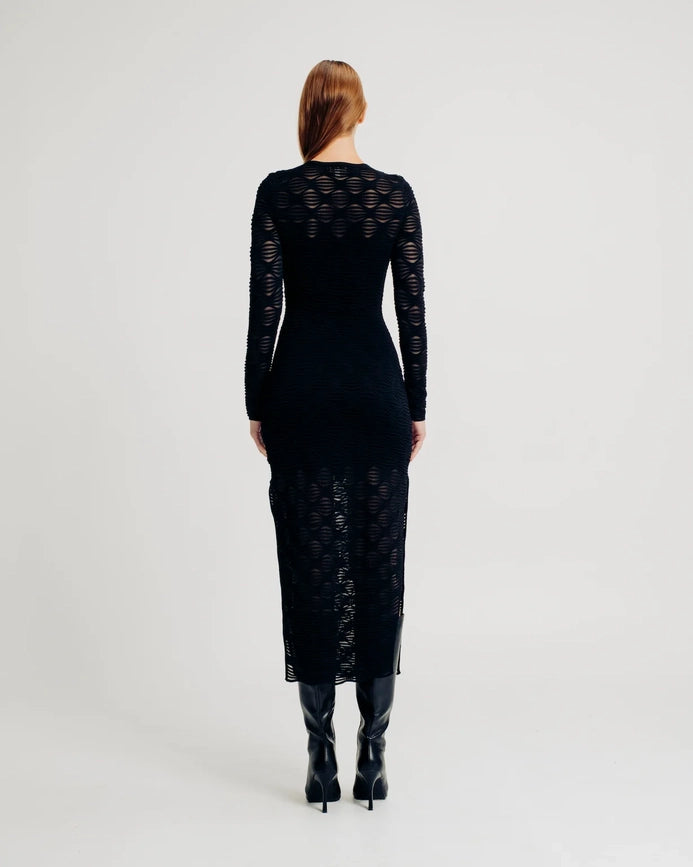 Cheryl Dress Black-Dress-Torn By Ronny Kobo-XS-Black-Urbanheer