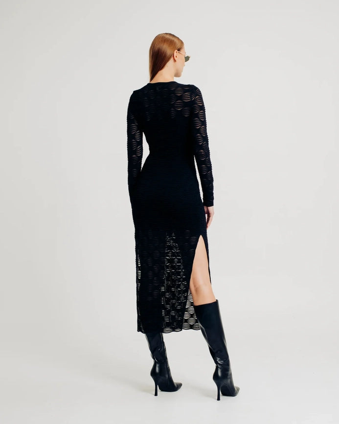 Cheryl Dress Black-Dress-Torn By Ronny Kobo-XS-Black-Urbanheer