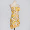 Chic 3D Floral Applique Tube Top Short Summer Dress (Copy)-Dress-Productseeker-L-Yellow-Urbanheer