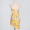 Chic 3D Floral Applique Tube Top Short Summer Dress (Copy)-Dress-Productseeker-L-Yellow-Urbanheer