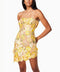 Chic 3D Floral Applique Tube Top Short Summer Dress (Copy)-Dress-Productseeker-L-Yellow-Urbanheer