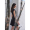 Chic Mini Dress with Front Zipper and Pleated Hem BLACK-Dress-idem ditto-S-BLACK-Urbanheer