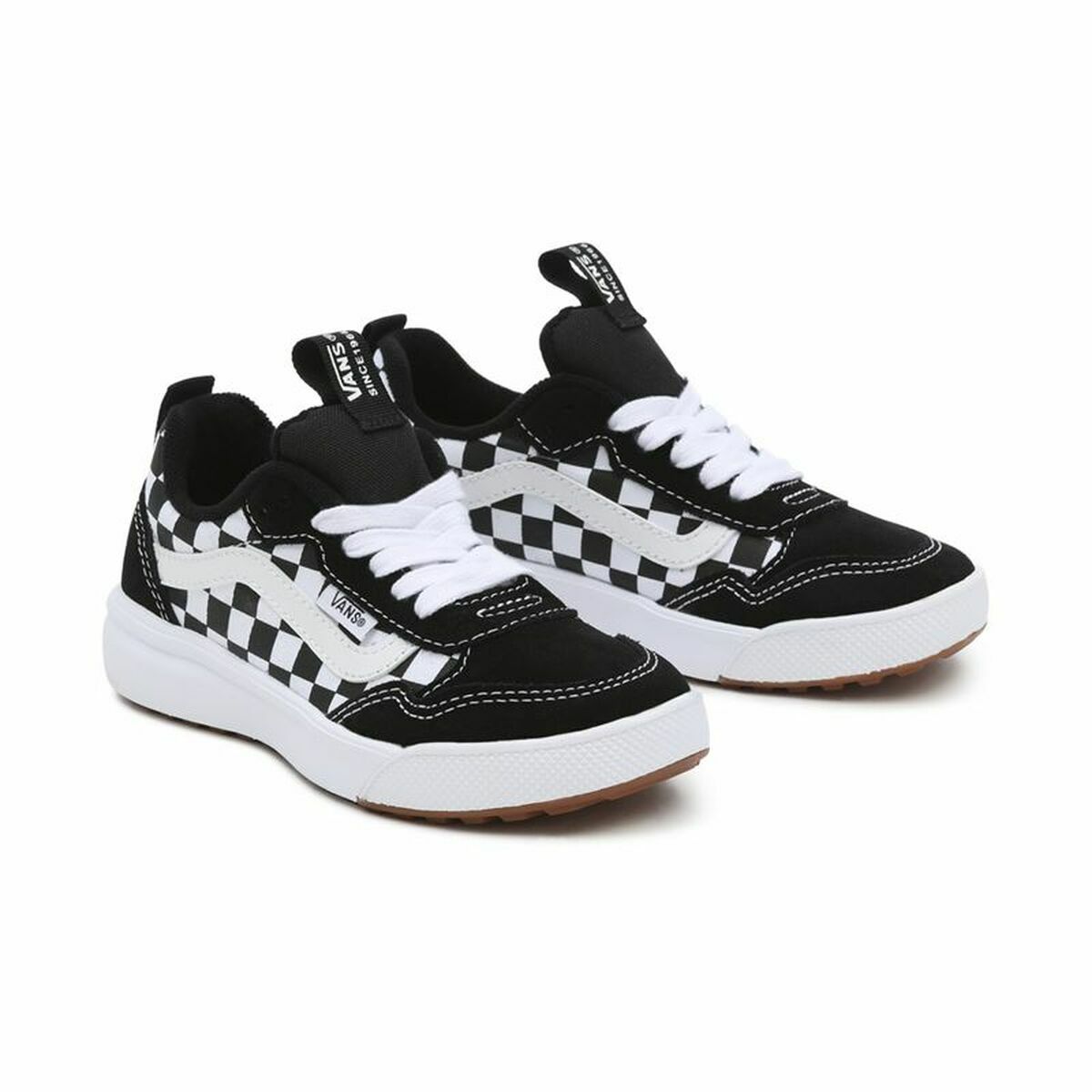 Children’s Casual Trainers Vans Range Exp Checkerboard White Black-Fashion | Accessories > Clothes and Shoes > Casual trainers-Vans-32-Urbanheer