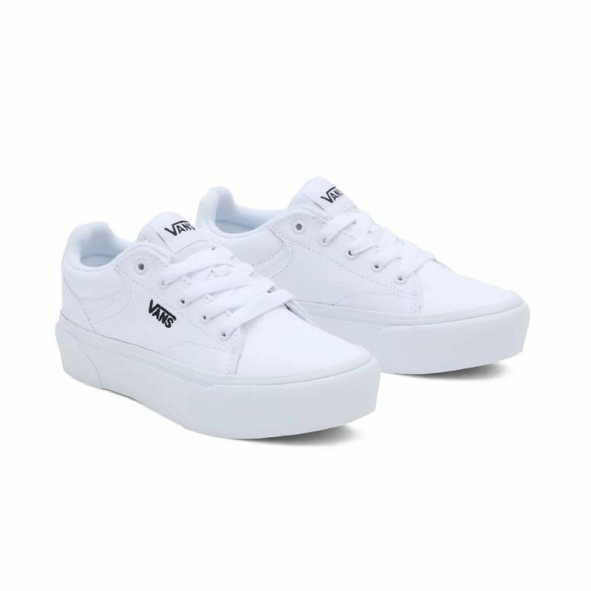 Children’s Casual Trainers Vans Seldan Platform White-Fashion | Accessories > Clothes and Shoes > Casual trainers-Vans-35-Urbanheer