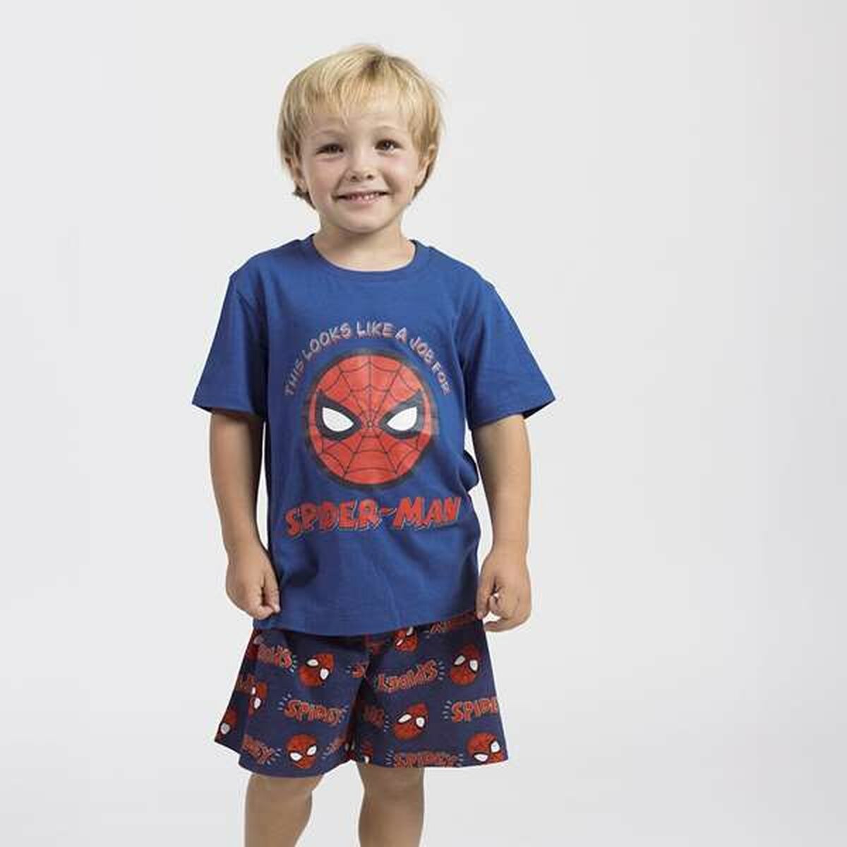Children's Pyjama Spider-Man Blue-Clothing, Boys-Spider-Man-Urbanheer