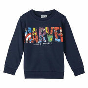 Children’s Sweatshirt Marvel Dark blue-Sports and outdoors, Fitness and exercise-Marvel-Urbanheer