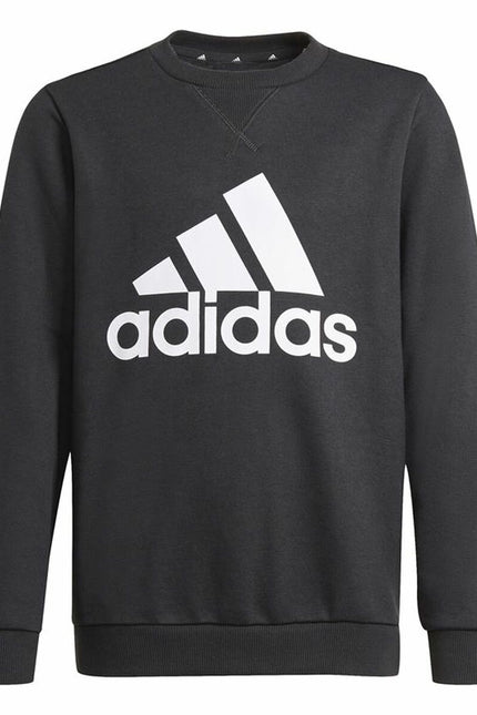 Children’s Sweatshirt without Hood Adidas Essentials Black-Sports | Fitness > Sports material and equipment > Sports sweatshirts-Adidas-Urbanheer