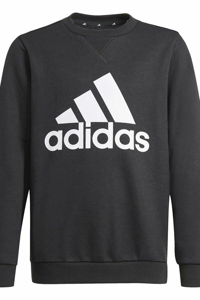 Children’s Sweatshirt without Hood Adidas Essentials Black-Sports | Fitness > Sports material and equipment > Sports sweatshirts-Adidas-Urbanheer