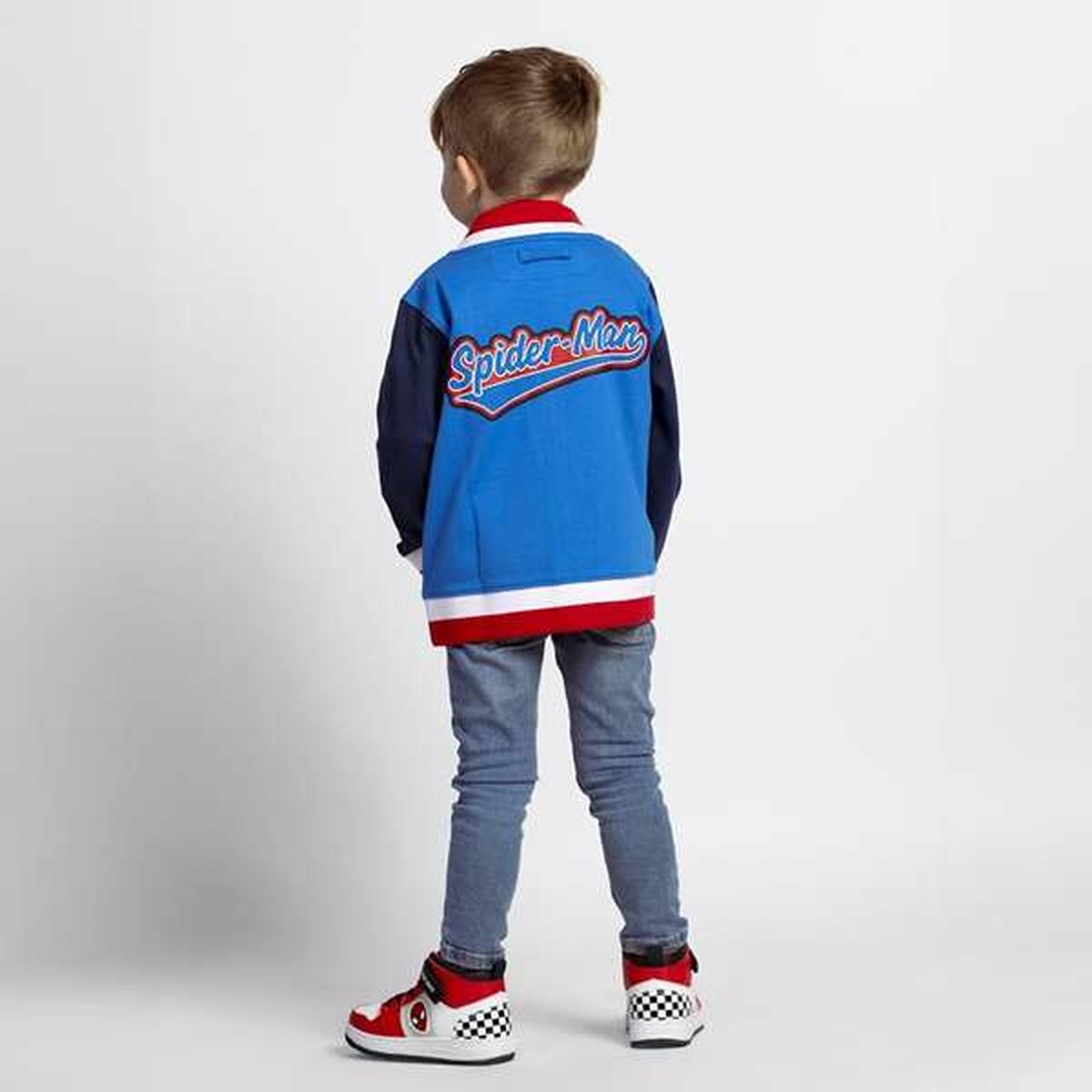 Children's Tracksuit Top Spider-Man Blue-Sports and outdoors, Sports clothing-Spider-Man-Urbanheer