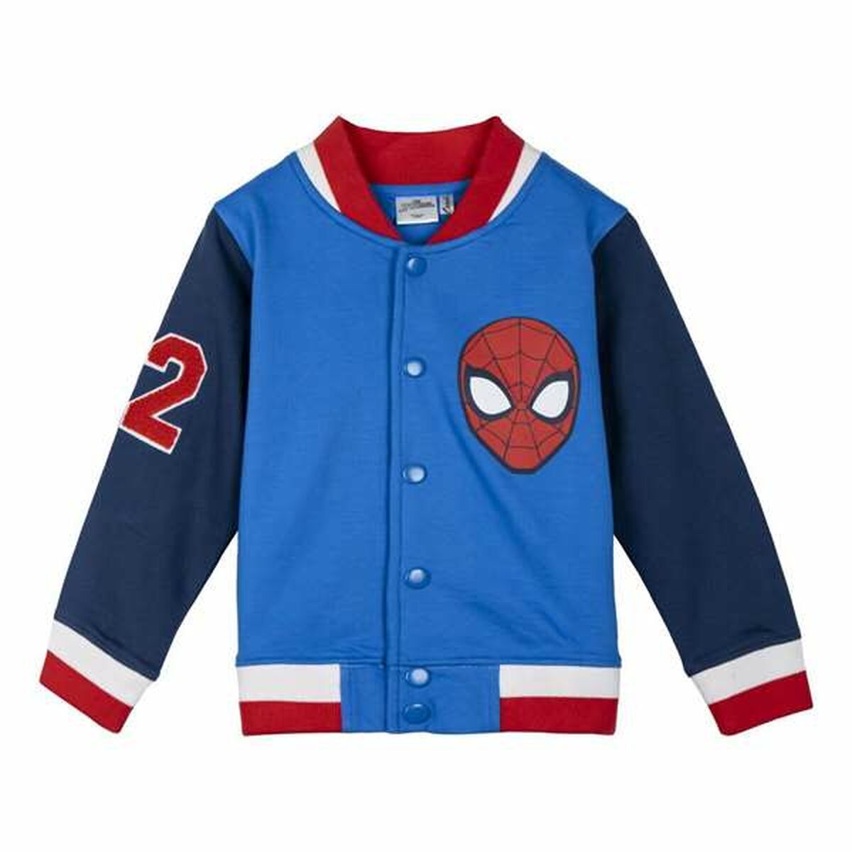 Children's Tracksuit Top Spider-Man Blue-Sports and outdoors, Sports clothing-Spider-Man-Urbanheer