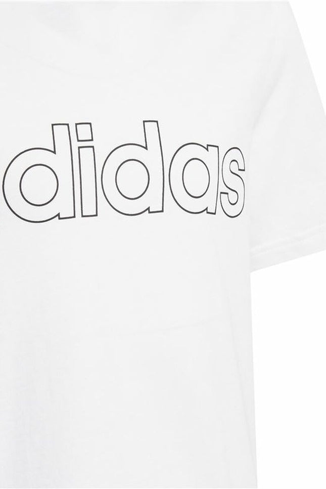 Child's Short Sleeve T-Shirt Adidas Essentials White-Sports | Fitness > Sports material and equipment > Sports t-shirts-Adidas-15-16 Years-Urbanheer