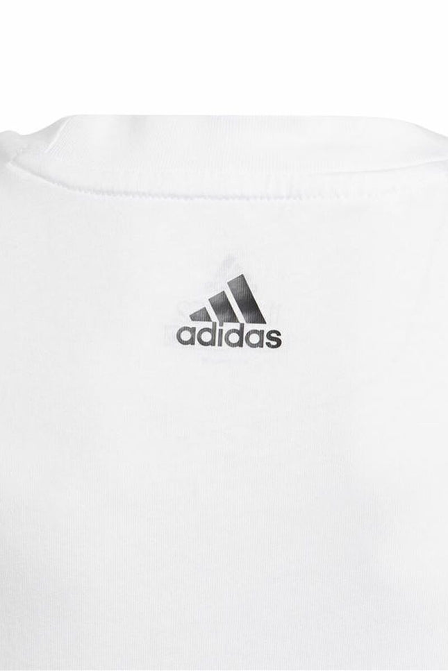 Child's Short Sleeve T-Shirt Adidas Essentials White-Sports | Fitness > Sports material and equipment > Sports t-shirts-Adidas-15-16 Years-Urbanheer