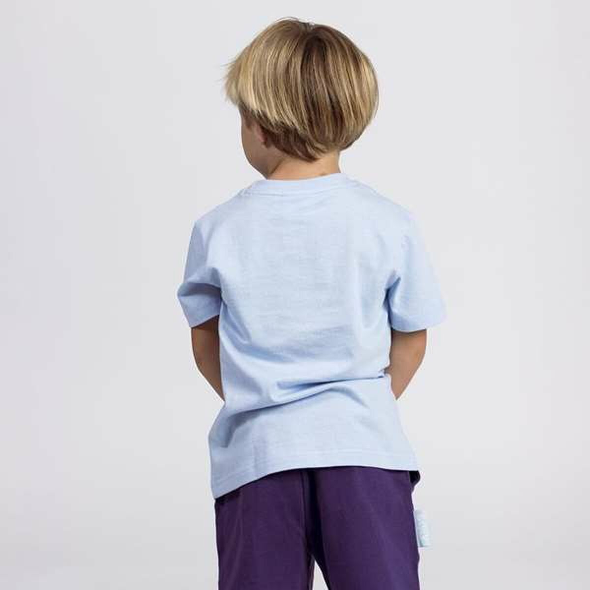 Child's Short Sleeve T-Shirt Bluey Light Blue-Clothing, Boys-Bluey-Urbanheer