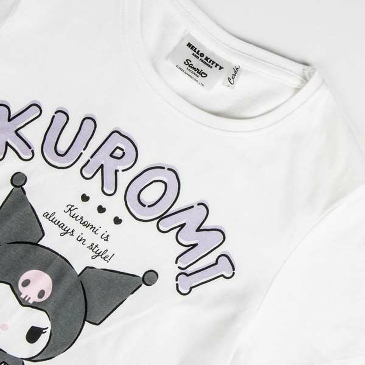 Child's Short Sleeve T-Shirt Hello Kitty White-Clothing, Girls-Hello Kitty-Urbanheer