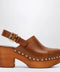 Chloé Brown Jeannette clogs with studs