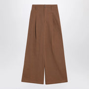 Chloé Brown palazzo pants in cotton