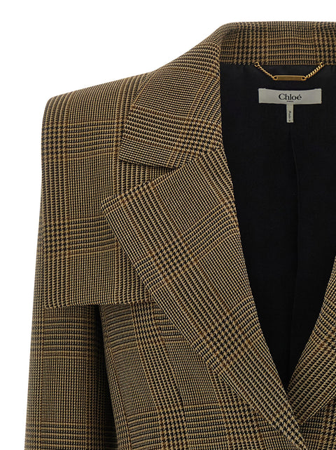 Chloé Cape Detail Blazer