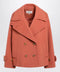 Chloé Cedar pink double-breasted short wool coat