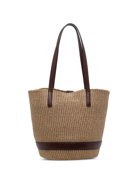 Chloé Charms rafia basket bag