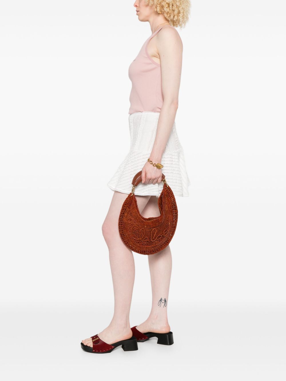 Chloé ChloÃ© Summer Banana Raffia Hobo Bag