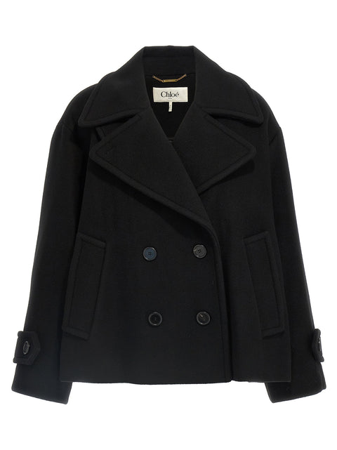 Chloé Double Breasted Wool Coat