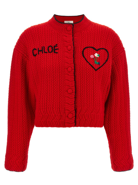 Chloé Embroidery Cardigan