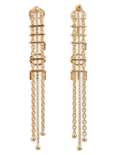 Chloé Lettering Pendant Earrings