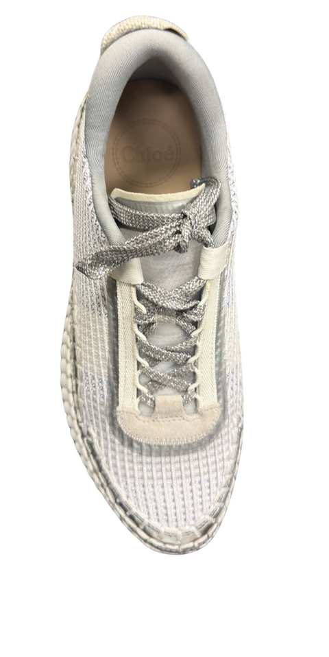 Chloé Nama Sneakers Silver Grey