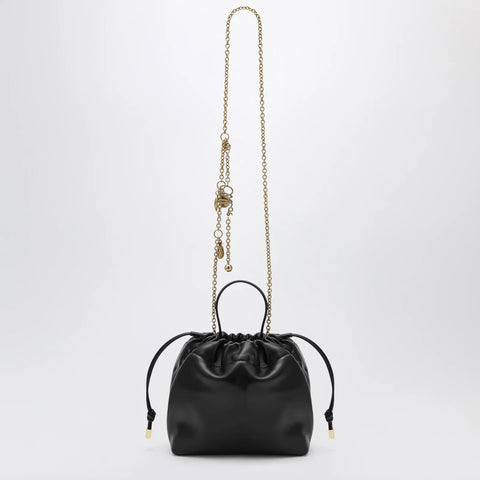 Chloé Small Icons shoulder bag with chain in lambskin black
