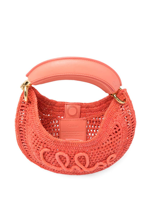 Chloé Summer Banana rafia mini hobo bag