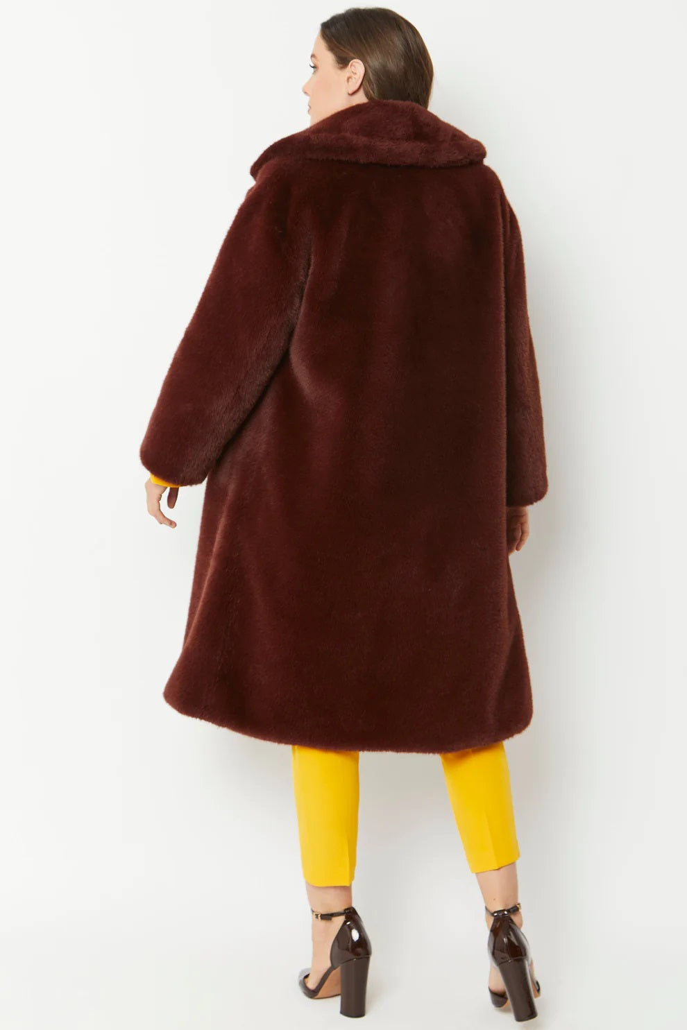 Chocolate Faux Fur Coat-Faux Fur Coats-Buy Me Fur Ltd-One Size-Chocolate-Faux Fur-Urbanheer