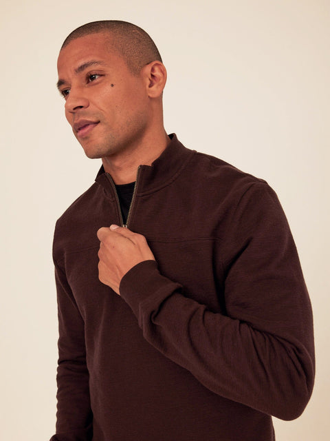 Christian Comfort Slub Terry Half Zip Pullover