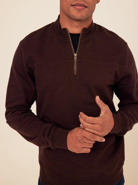 Christian Comfort Slub Terry Half Zip Pullover