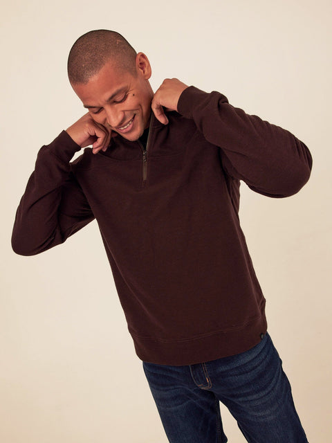 Christian Comfort Slub Terry Half Zip Pullover