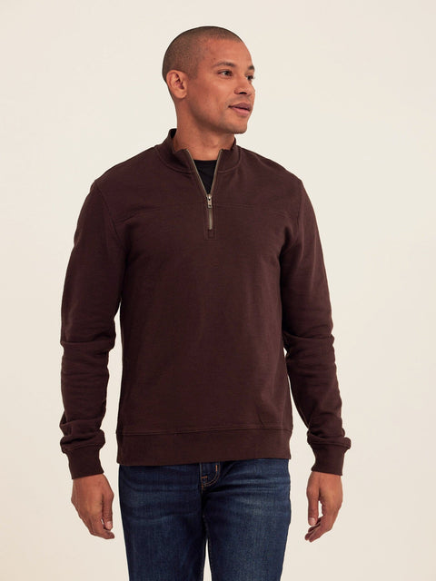 Christian Comfort Slub Terry Half Zip Pullover